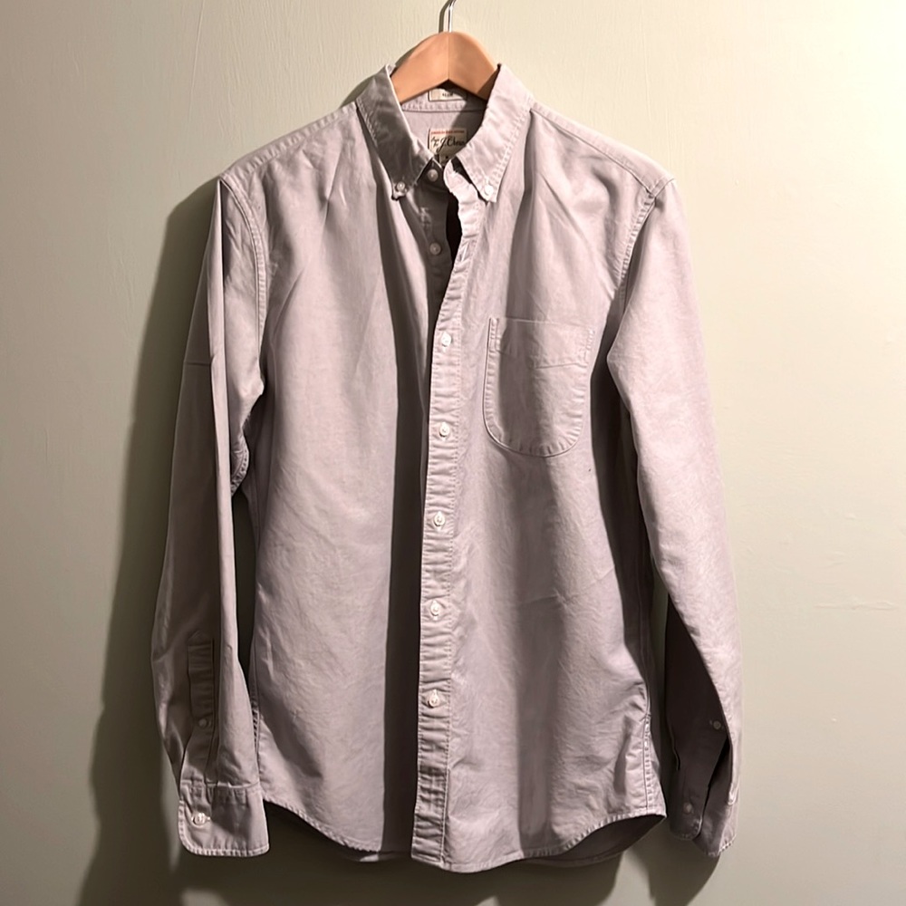 J crew slim American Pima cotton Oxford shirt with mechanical stretch